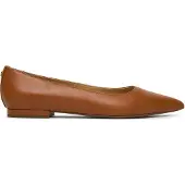 Lauren-ftw für Damen. 802P09039002 Ballerina Londyn aus braunem Leder (40), Wohnung, Keine, Lässig, Klassisch