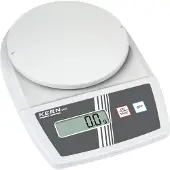 Kern EMB 1200-1 Brevvægt Vejeområde: 1.2 kg Aflæsningsnøjagtighed: 0.1 g Batteridrevet, strømdrevet (valgfrit) Hvid