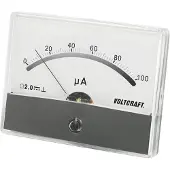 Voltcraft AM-86X65/100µA AM-86X65/100µA Einbau-Messgerät AM-86X65/100µA/DC Drehspule