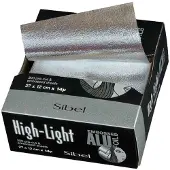 Sibel Alufoil Embossed Sheets 14µ Silver 27cmx12cm 300pcs Ref. P002943