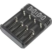Voltcraft BC4 Rundzellen-Ladegerät LiIon, NiMH Mignon (AA), Micro (AAA), Baby (C), Sub-C, 10440, 16340, CR-123A, 17335,