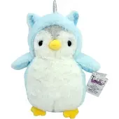 Tulilo Pinguin Plüschtier aus der Serie Romek, 20 cm groß, in Blau, als Maskottchen