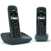 Gigaset AE690A, Analoges/DECT-Telefon, Kabelloses Mobilteil, Freisprecheinrichtung, 100 Eintragungen, Anrufer-Identifikation, Anthrazit