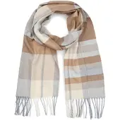 Suitable Geeigneter Herrenschal Softfeel Karos Beige - age