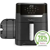 Moulinex EZ505810, Heißluftfritteuse, 4,2 l, Einzelbild, Schwarz, Berührung, Eigenständig
