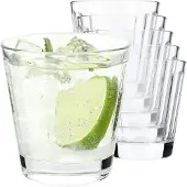 Kadax Gläser 175 ml, 6er-Set für Getränke und Säfte