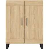 vidaXL Highboard Sonoma-Eiche 69,5x34x180 cm Holzwerkstoff
