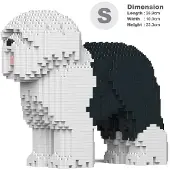 Jekca Bricks Old English Sheepdog 01-M01 ST19PT39-M01