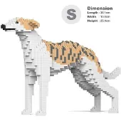 Jekca Bricks Whippet Dog 01 ST19PT62