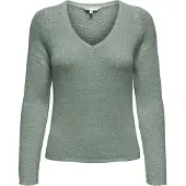 ONLY V-Ausschnitt-Pullover "ONLGEENA L/S V-NECK KNT NOOS"