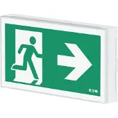 Eaton FlexiTech LED Notausgangs Wandleuchte 20m IP66 - FT2EW4IUCGL18IP