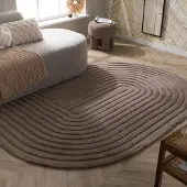 FRAAI Teppich Organisch - Flowy Arch Taupe 140x200 cm