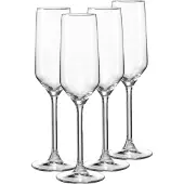Ritzenhoff & Breker Sektglas 4er Set Rumba, Glas, Klar, 220 ml, 820300