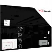Allboards Glasboard 100x70 cm, SCHWARZ