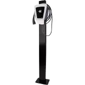 LDY Wallbox Doppel-Standfuß für Heidelberg Wallbox – Metall-Montagepfosten, wetterfest und pulverbeschichtet, 149 cm Höhe, schwarz