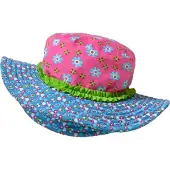 Playshoes Sonnenhut "Blumen" in Pink | Gr.: 55 cm