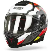 Nolan N80-8 Starscream N-Com Helm (Black/White/Red,L (60/61))