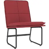 vidaXL Loungesessel Weinrot 54x75x76 cm Kunstleder
