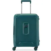 Delsey PARIS Moncey 4 Double Rolls Cabin Trolley Slim 55 Vert dunkelgrün
