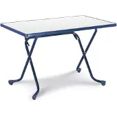 Best-Freizeitmöbel Best Scherenklapptisch eckig 110x70cm blau