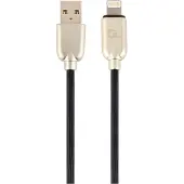 Cablexpert CC-USB2R-AMLM-2M, 2 m, USB A, Lightning, Männlich, Männlich, Schwarz