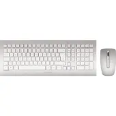 Cherry Funktastatur mit Maus DW 8000, QWERTZ, 1000/2000 dpi, Reichweite 10 m, inkl. Empfänger & Batterien, weiß-silber