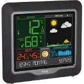 TFA-Dostmann SEASON, Schwarz, Grau, Innen-Luftdruck, Innen-Hygrometer, Innen-Thermometer, Außen-Hygrometer, Außen-Thermometer, Barometer, Hygrometer, Thermometer, Kunststoff, 10 - 99%, 10 - 99%
