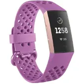 Fitbit Sport Silikonarmband für Charge 3 / 4 - Größe L - Berry