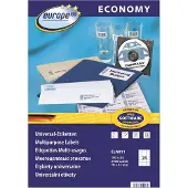 Avery ELA011, Weiß, Selbstklebendes Druckeretikett, A4, 7 cm, 3,7 cm, 2400 Stück(e)