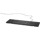 Dell kabelgebundene Tastatur – KB216 - nordisch (QWERTY) - schwarz, Volle Größe (100%), Kabelgebunden, QWERTY, Schwarz