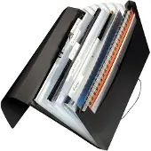 Leitz Projektmappe Solid, 5 Fächer, 1 Zusatzfach, Format DIN A4, schwarz