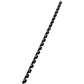 Leitz 35040, Schwarz, 25 Blätter, Kunststoff, A4, 6 mm, 100 Stück(e)
