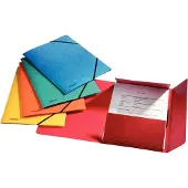 Esselte 3-klap elastikmappe A4 Rainbow pakke a 5 - (12 stk.)