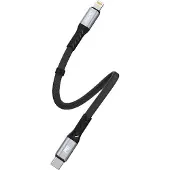 Dudao USB-C to Lightning 20W PD 0.23m Cable Black - Kabel - Digital/Daten, 0,23 m, Lightning, USB C, Männlich, Männlich, Schwarz