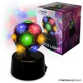 Partyfunlights Mini disko lampe Ø: 9.2cm