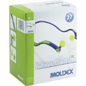 Moldex Bügelgehörschutz WaveBand 2K 680001, EN 352-2, SNR 27 dB, austauschbare Stöpsel, federleicht, blau/grün, 8 Stück