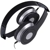 Rebeltec CITY black ster headphone with microph.