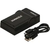 Duracell DRN5923, USB, Indoor Batterieladegerät, Nikon EN-EL12, Schwarz, 5 V, 5 V