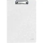 Leitz Klemmmappe Active Wow, DIN A4, PP, mit Klemmbügel, weiß