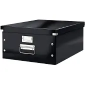 Leitz Ablage- und Transportbox Serie Click + Store, groß, für DIN A3, schwarz