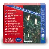 Konstsmide - LED Minilichterkette, 120 warm weiße Dioden, 24V Außentrafo, grünes Kabel ; 6060-100