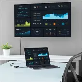 StarTech.com .com USB-C auf DVI Adapter CDP2DVI – kompakter Videoadapter, Schwarz
