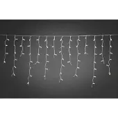 Konstsmide - Maxi LED kompakt System Erweiterung: Eisregen Lichtervorhang (nicht kompatibel mit 3656/3657), 100 warm weiße große Dioden, Außen (IP67), weißes Soft-Kabel ; 4721-112