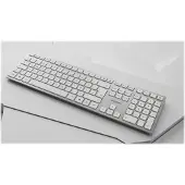 Cherry DW 9100 SLIM, Kabellos, RF Wireless + Bluetooth, QWERTY, Silber, Maus enthalten