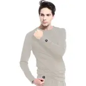 Glovii GJ1GXL, T-Shirt, Alle, Uni, Grau, Einfarbig, XL