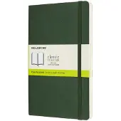Moleskine Classic Soft Cover Notebook Large Myrtle Green Plain