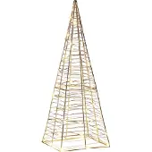 Beliani Outdoor Weihnachtsbeleuchtung LED Weiß Weihnachtsbaum 60 cm für Außen Deko Adventsdekoration Gartendekoration
