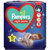 Pampers Night Pants Größe 5 Einweg-Nachthosen Windeln 12-17 kg 22 Stück