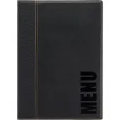 Securit MC-TRA4-BL, A4, Leder, PU-Kunststoff, Kunststoff, Schwarz, Matt, Lack, Kunststoff, Abgerundete Ecken