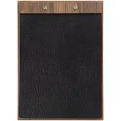 Security Plus A4 WALNUT LEATHER menuholder